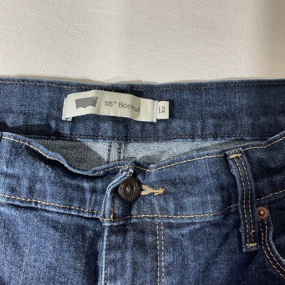 Levis Womens 515 Bootcut Jeans Size 12 Medium Wash Stretch Denim - Picture 5 of 12